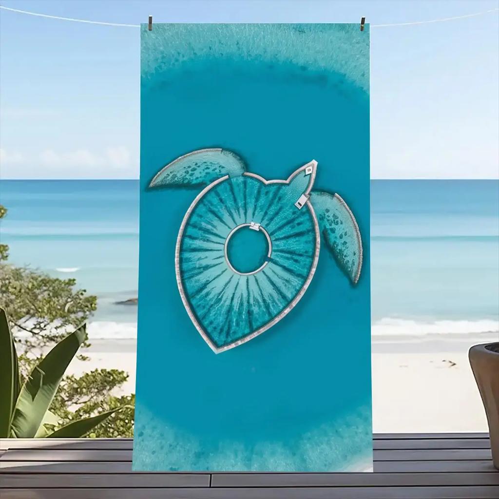 Sea Turtle Beach Towel Large Size Outdoor Travel Camping Absorbent Bath Towel Super Soft Summer Swimming Towel Bath