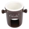 Chocolate Melting Cup Multifunctional Stylish Ceramic Fondue Mug with Fork for Ice Cream Cheese