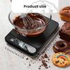Food Scale 22lb Ultra-Thin Digital Kitchen Scale 1g 0 05oz Accuracy Black Ideal for Baking Cooking and Weight Loss Features 6 M