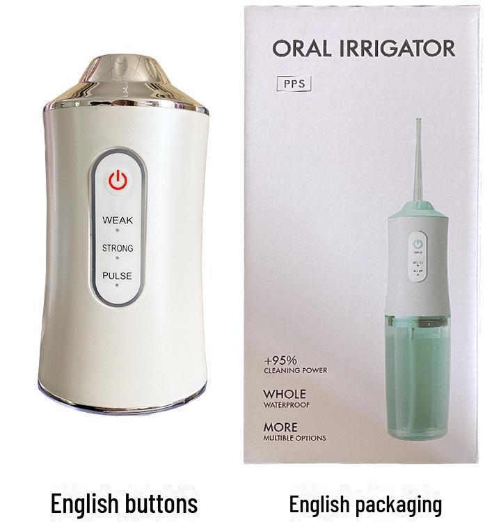 Smart Waterproof Electric Water Flosser for Fresh Breath, Portable Teeth Cleaner with Purple Light