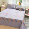 Raw Cotton Old Coarse Cloth Bed Sheet Soft Mat Three-piece Set Quilt Single Double Dormitory Printing Washable Anti-wrinkle