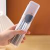 Multifunctional Travel Toothbrush Holder Clear Plastic Cosmetic Organizers Portable Storage Case for Bathroom Use