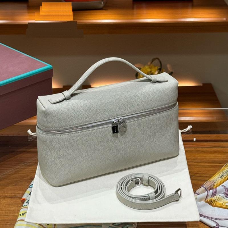 L27 Lunch Box Cover Layer Cowhide Gigi Same Style Single Shoulder Crossbody Lychee Patterned Small Cowhide Bag Versatile Temperament