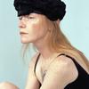AWESOME NEEDS BOWL BERET_RIBBON_CLOUD BLACK