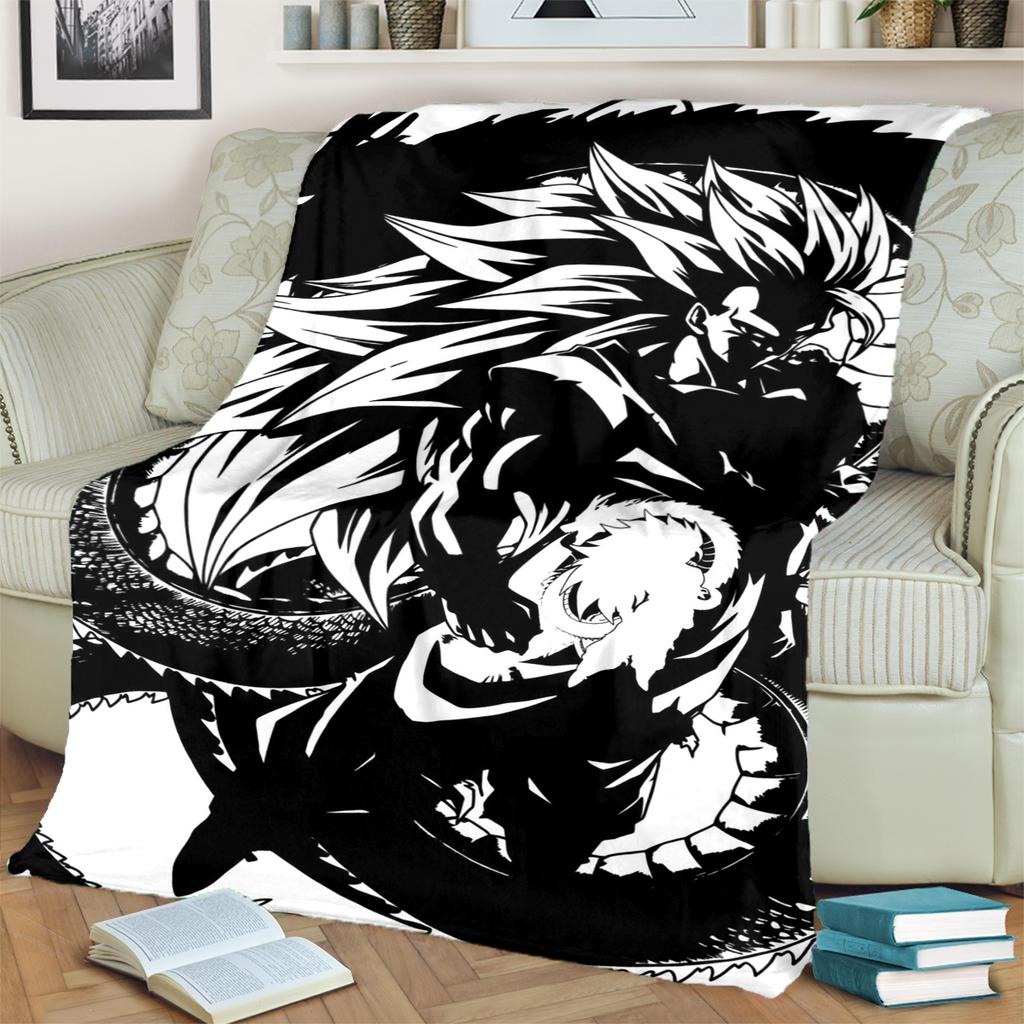 Dragon Ball! Decor Blanket Warm Soft Flannel for Bedrooms, Sofas, Beds, Chairs, Picnics, Travel