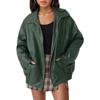 JPNTKY Women's  Vintage Casual Solid Color Print Autumn Winter Long Sleeve Jackets & Coats
