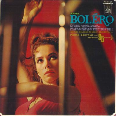 LP Record PIERRE DELVAUX, COLONNE ORCHESTRA - Ravel: Bolero / Saint-Saens: Sympho AA8126PROMO ANGEL Japan Classical Used