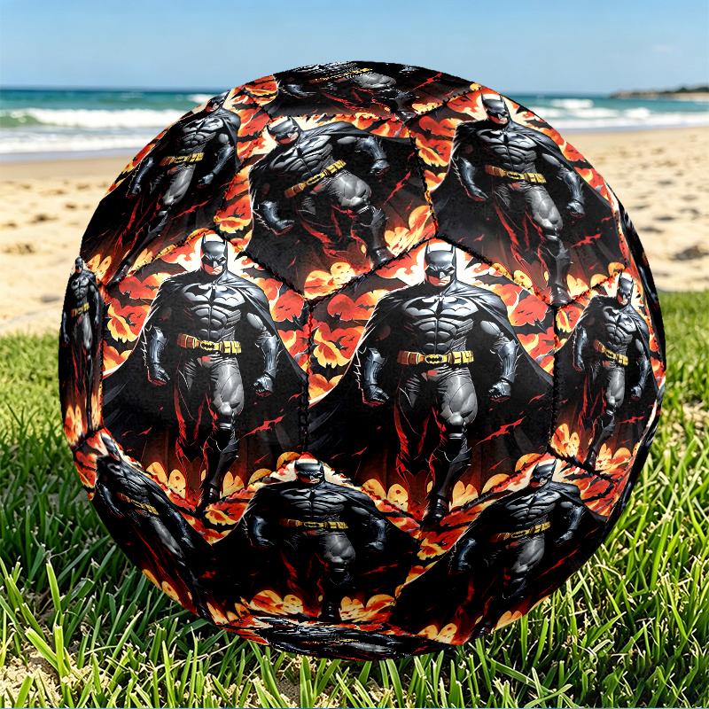 Batman Print Size 5 Soccer Ball, PU Wear Resistant Football for Match Training and Daily Practice, Birthday Gift for Soccer Fans