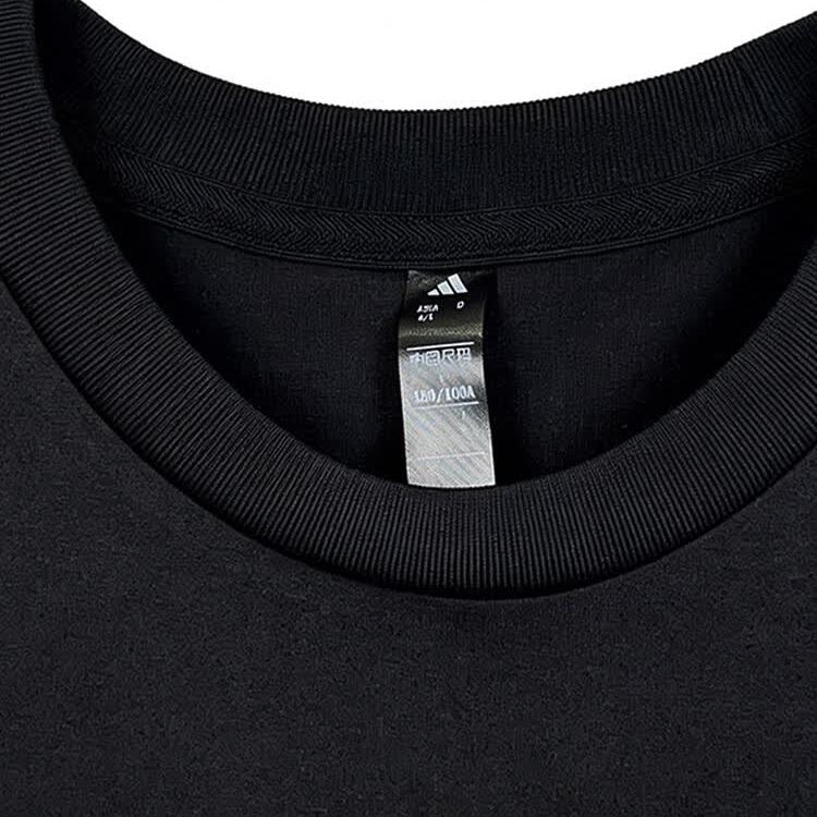 Adidas Letter Print Drop Shoulder Round Neck Short Sleeve T-Shirt Men Tops LF7290