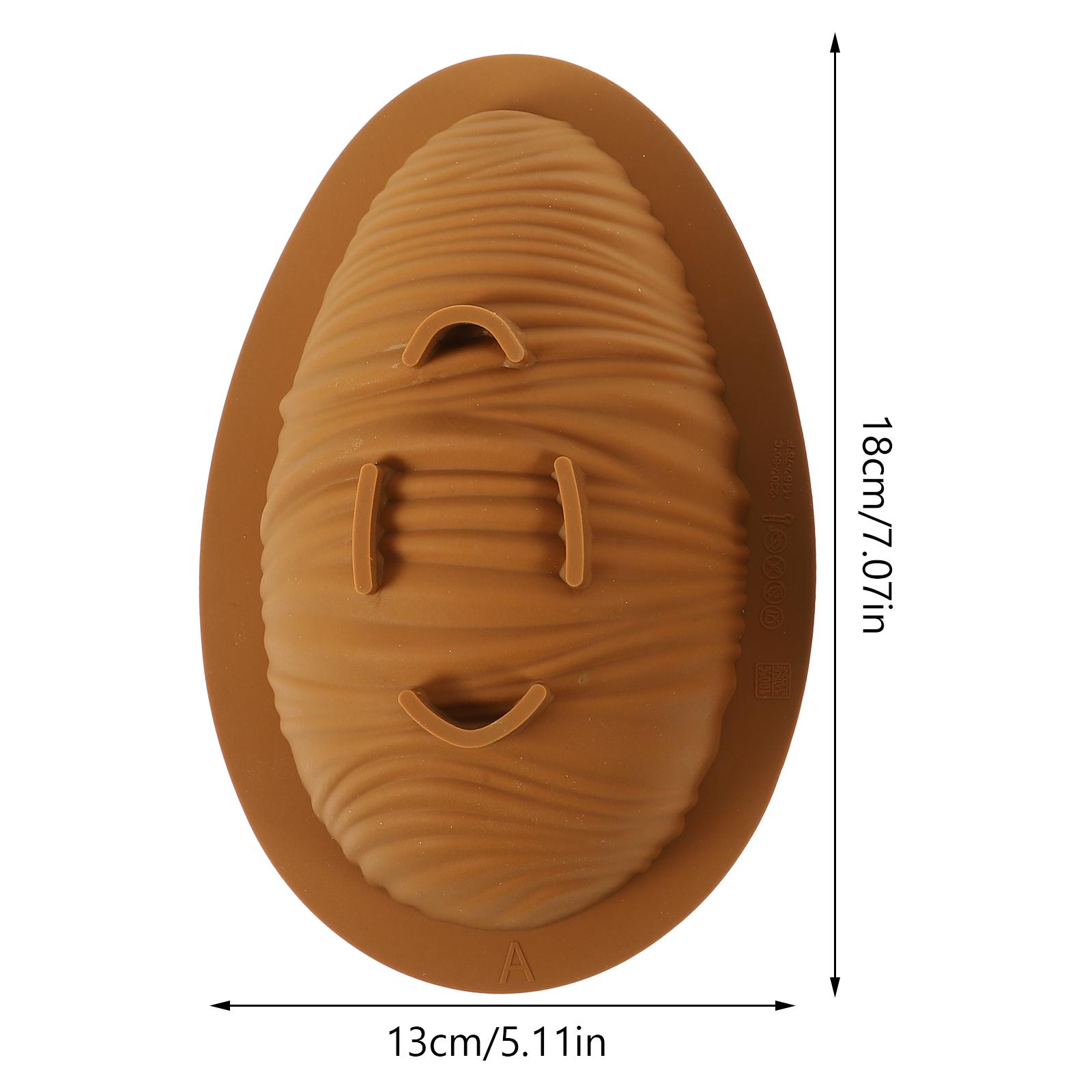 

1Set Heat-Resistant Silicone Easter Egg Mold Cookie Biscuit Chocolate Fondant Candy Cake Baking Mold Chocolate Molds Silicone светло-коричневого
