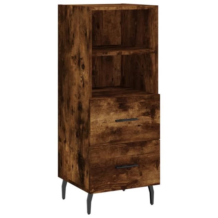 VidaXL Buffet Smoked Oak 34.5x34x90 Cm Engineered Wood 828689