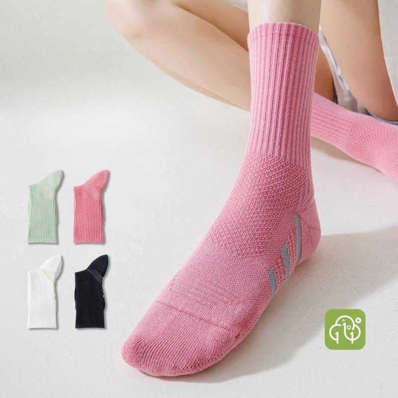 Professional Running Sports Women's Spring and Summer Badminton Socks, Rope Skipping, Cycling, Yoga Mid-calf Socks, Outdoor Mountaineering Socks