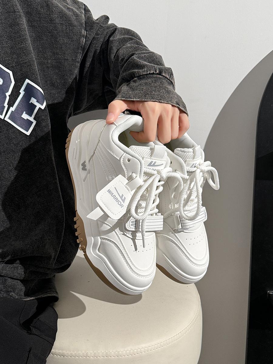 Thick baseplate shoes men s high-top shoes men s summer mesh breathable original sports and leisure shoes versatile white shoes 39