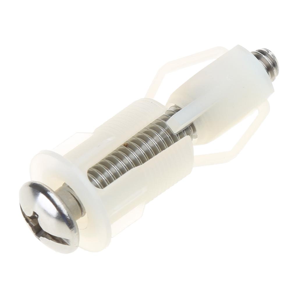 Professional Toilet-Seat Upgrade-ABS-Expansion Bolts with White Cover Sheet Toilet Lid Screws with 18mm Spacer Parts