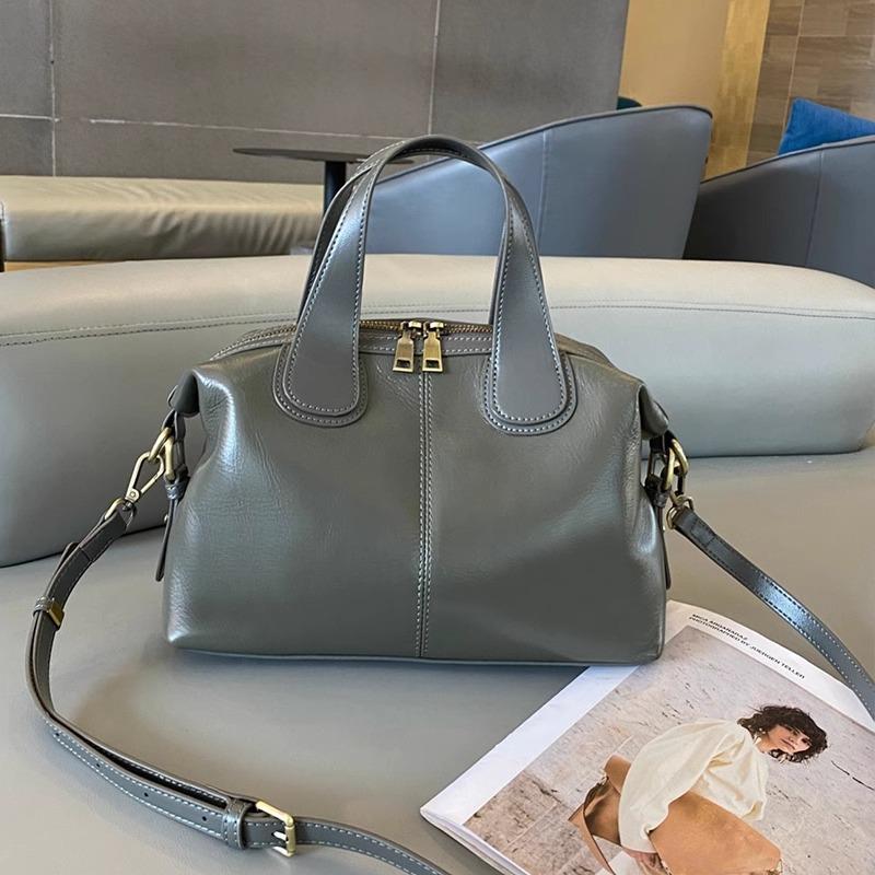 Large capacity leather handbag spring and summer new fashion women's shoulder bag high-end first-layer cowhide tote bag
