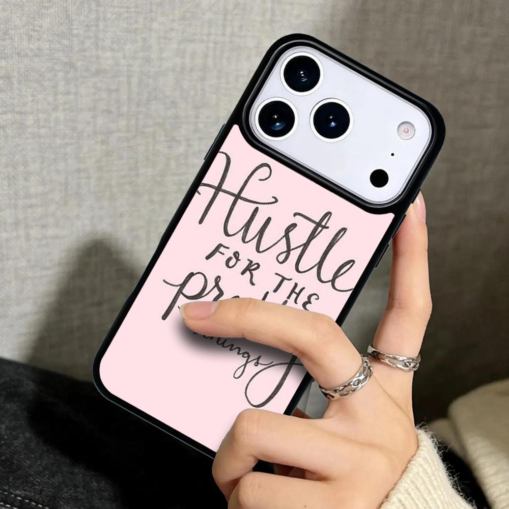 Capa Case for iPhone 17 Air 16 Pro Max 15 Plus 11 13 Mini 14 12 Back Phone Cover Pink Girl Boss