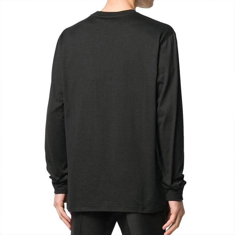 Burberry SS20 Pattern Round Neck Long Sleeves Unisex Black 8024599