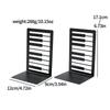 1 Pair L-Shape Piano Key Bookend Artistic Music Score Book Holder  Book Enthusiasts