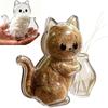 Transparent Pet Memorial Fridge Magnet DIY Cat Hair Storage Box Pet Souvenirs
