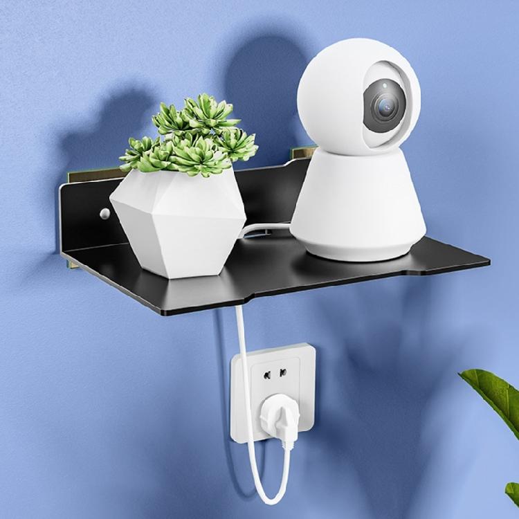 Metal Wall Mounted Shelf for Projectors and Camera, No Drill, Angle and Height Adjustable