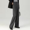 Fanzhen Women's High-Waisted Wool Blend Wide-Leg Draped Pants