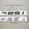 3D ABS Car Letters Logo 425i 425d Badge Emblem Sticker Rear Trunk Decals For BMW 4 Series 425i 425d Tail Marking Accessories
