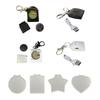 DIY Luminous Ornaments Pendant Acrílico Blank Hanging Decorations Light Up Keychain para decoração de Natal e Dia dos Namorados