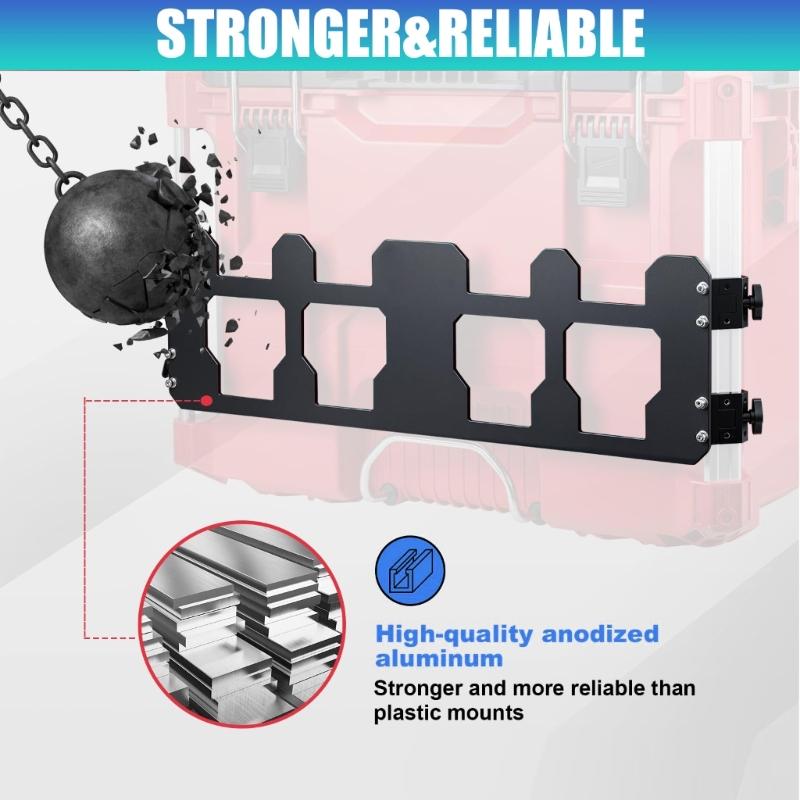Front Mount Aluminum Tool Support With Secure Fastening Works With System Cases