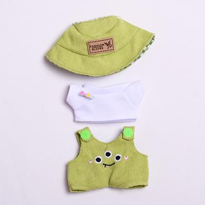 17cm mini plyšové oblečení pro panenky, doplňky pro oblečení pro panenky Labubu, oblečení pro panenky Time To Chill