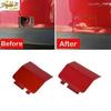 For Mazda 6 2013 2013- Red ABS Car Rear Bumper Tow Hook Cap Cover Trim Pair
