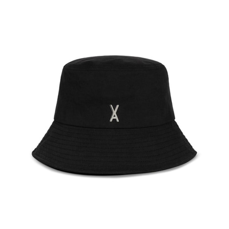 VARZAR VA Stud Basic Bucket Hat Black