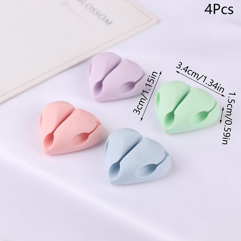 

2/4 шт. Милий Любов Ананас Організатор кабелів Самоклеючий Тримач шнурів Багатоцільові Кліпси для організації проводів Для столу стіни