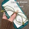 Portable Ultra Light Square Frame Anti Blue Light Reading Glasses High-Definition Retro Frosted Square Frame Presbyopia Glasses