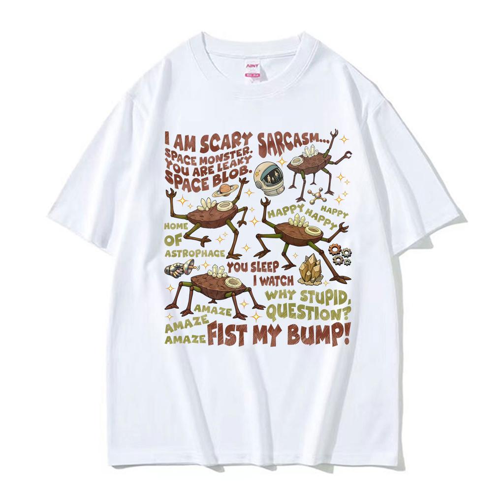 Rocky Amaze Projekt Hail Mary Grafik T-Shirts Unisex Damenmode Vintage Street Kurzarm-T-Shirt Lässig Reiner Baumwoll-T-Shirts