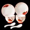 Hao Ai Jia Lucky Persimmon Ceramic Dinnerware Set, 10-Piece
