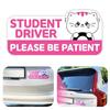 1pcs Cartoon Student Driver Car Magnet Cute New Sign For Reflective Sticker Gift Teen Reusable Bumper Safety
