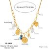 18K Gold Titanium Steel Portrait Pendant Clavicle Necklace