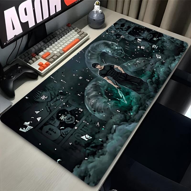 Mousepad Cool Anime Jujutsu Kaisen Fushiguro Toji Large Gaming Mouse Pad Gamer Laptop Keyboard Mat Computer Cabinet Desk Mat