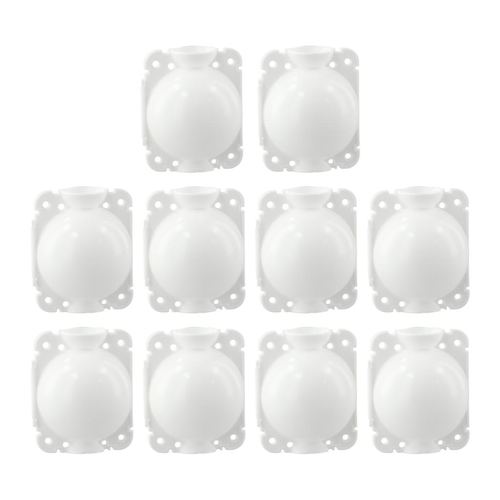 10Pcs Reusable Plant Root Growing Box Plant Rooting Box Shell High Pressure Propagation Ball Garden Graft Box White/Transparent