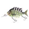 5 Stück Mehrgelenk-Köder Hardbait Sinking Lure mit 3D-Design Breiter Stoff für Haltbarkeit Haken für Barsch Forelle