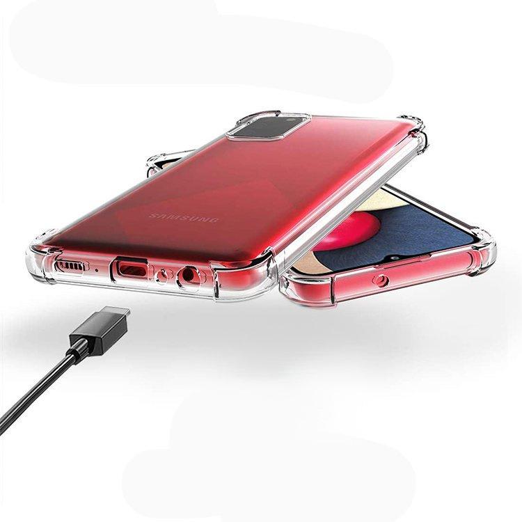 ERBORD Drop-resistant case for Samsung Galaxy A02S, Clear