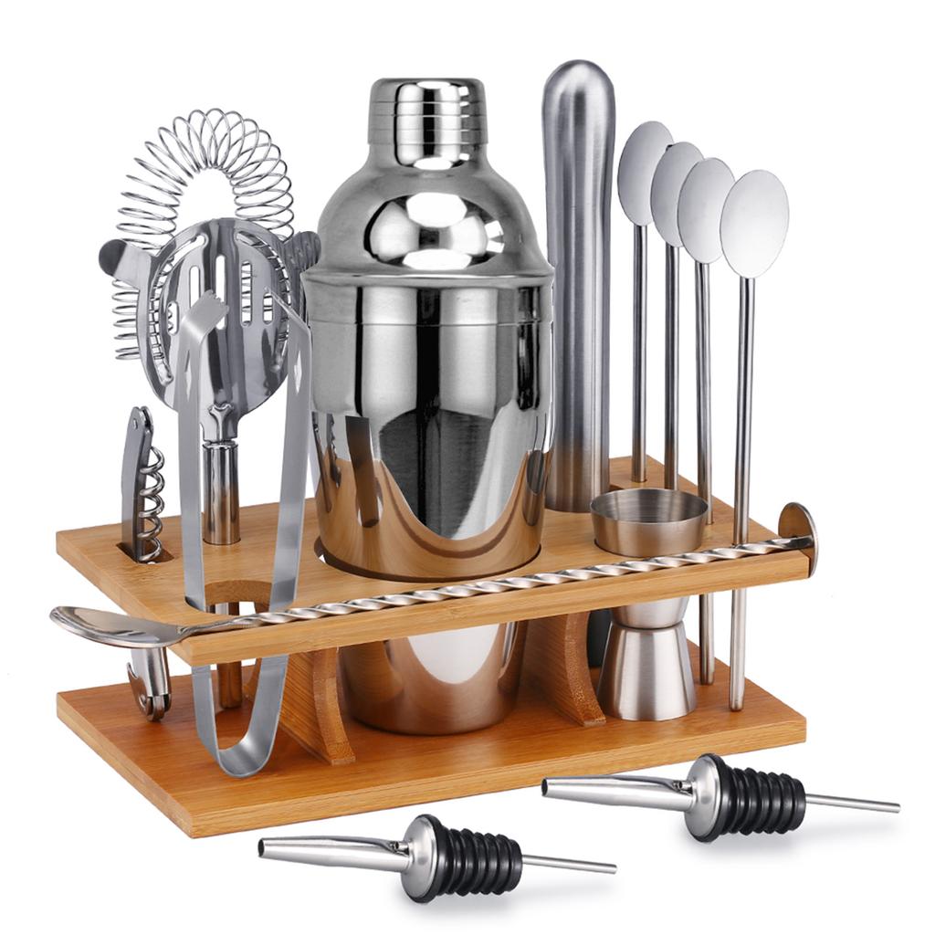 Stainless Steel Shaker, Cocktail Shaker, 14-Piece Set, Shaker Shaker