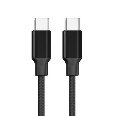 60W Nylon Geflochtenes Typ-C PD Schnellladekabel für Mobiltelefone