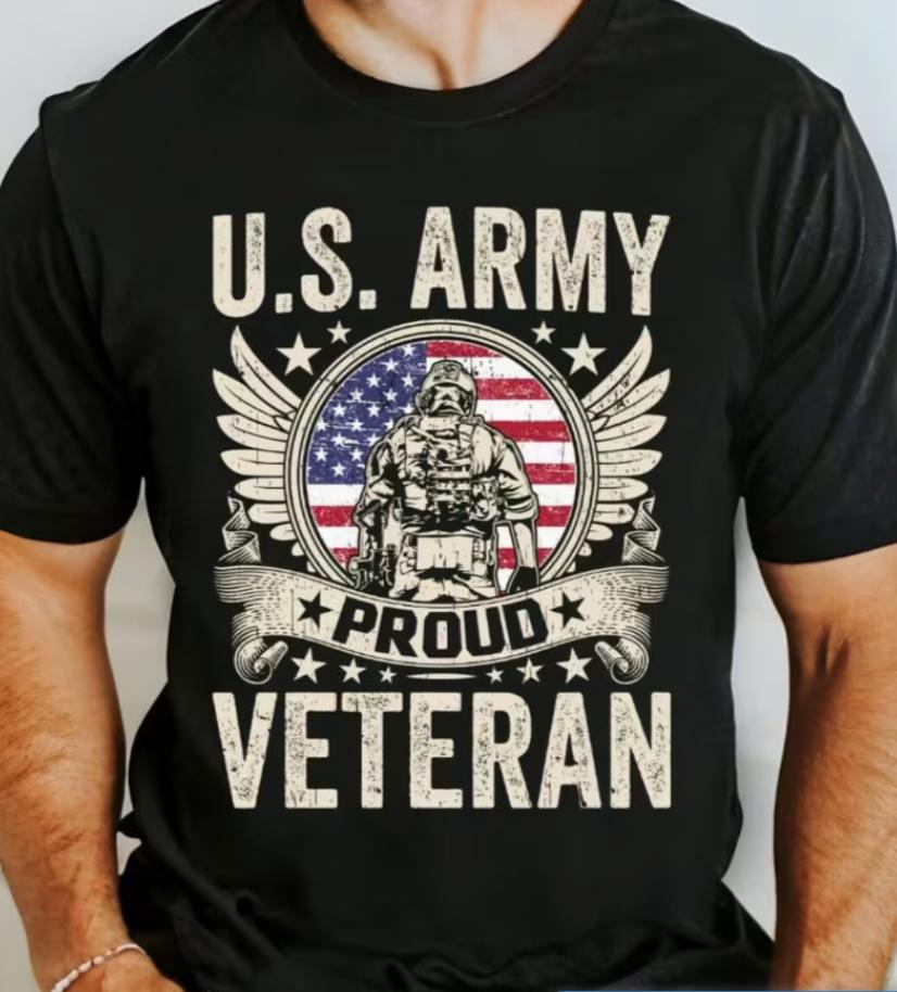 Us Army Proud Veteran Unisexs Cotton Tshirt Super Soft Moisturewicking Breathable Perfect For Daily Wear Fitness Sports