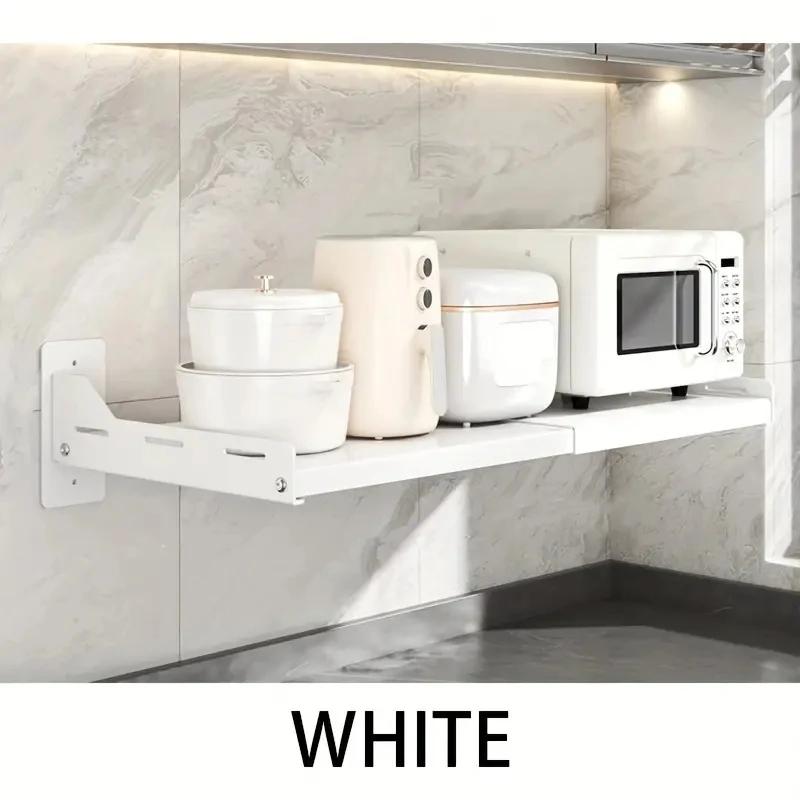 1 suport extensibil pentru condimente de bucătărie, organizator de baie care economisește spațiu fără găurire, pentru bucătărie și baie, articole de casă