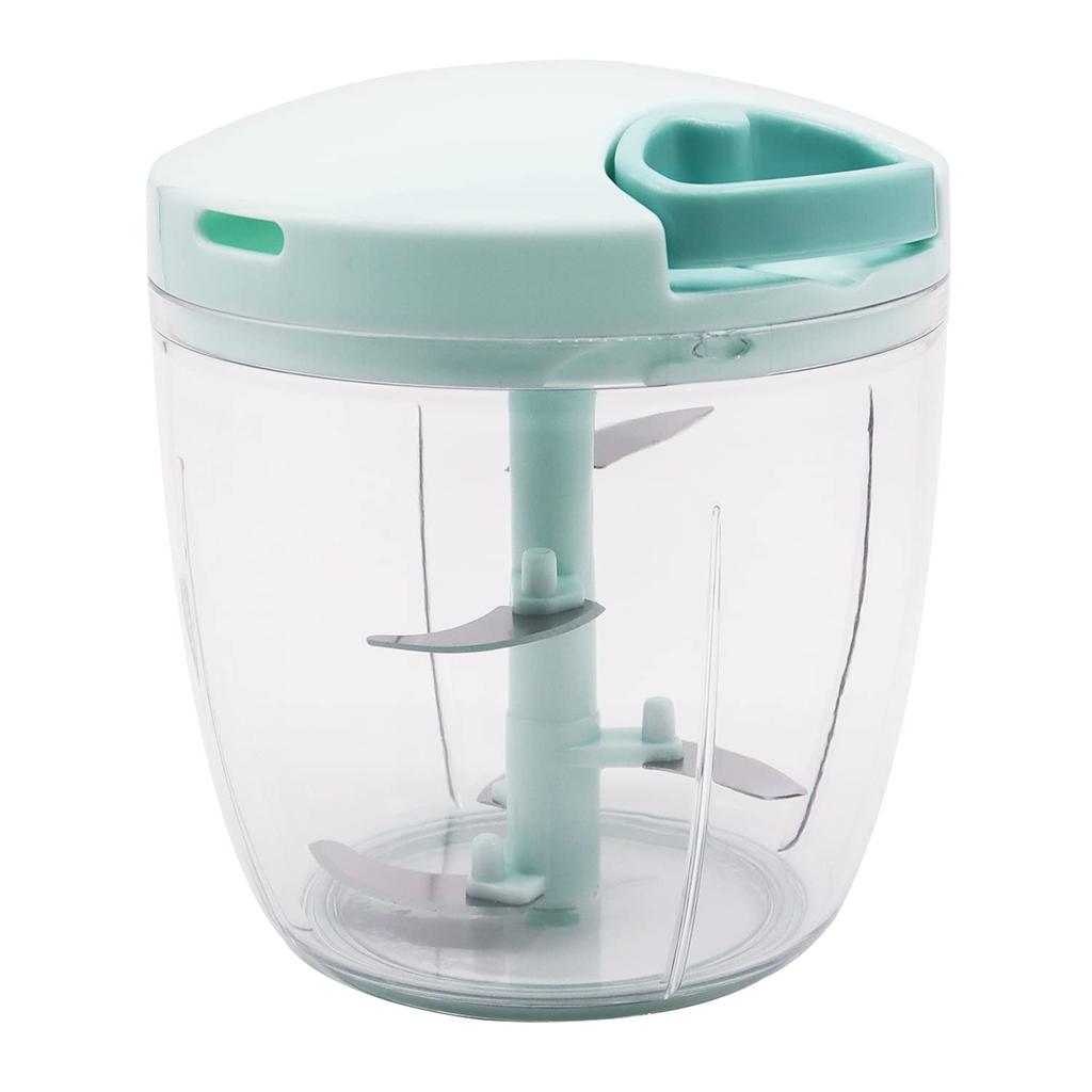 Reinforced Washable Bunbun Chopper Super 5 Blue Dishwasher-safe, 2.5x K&A Chopper, 900ml, Lid, BBC-24BL, (Tritan)