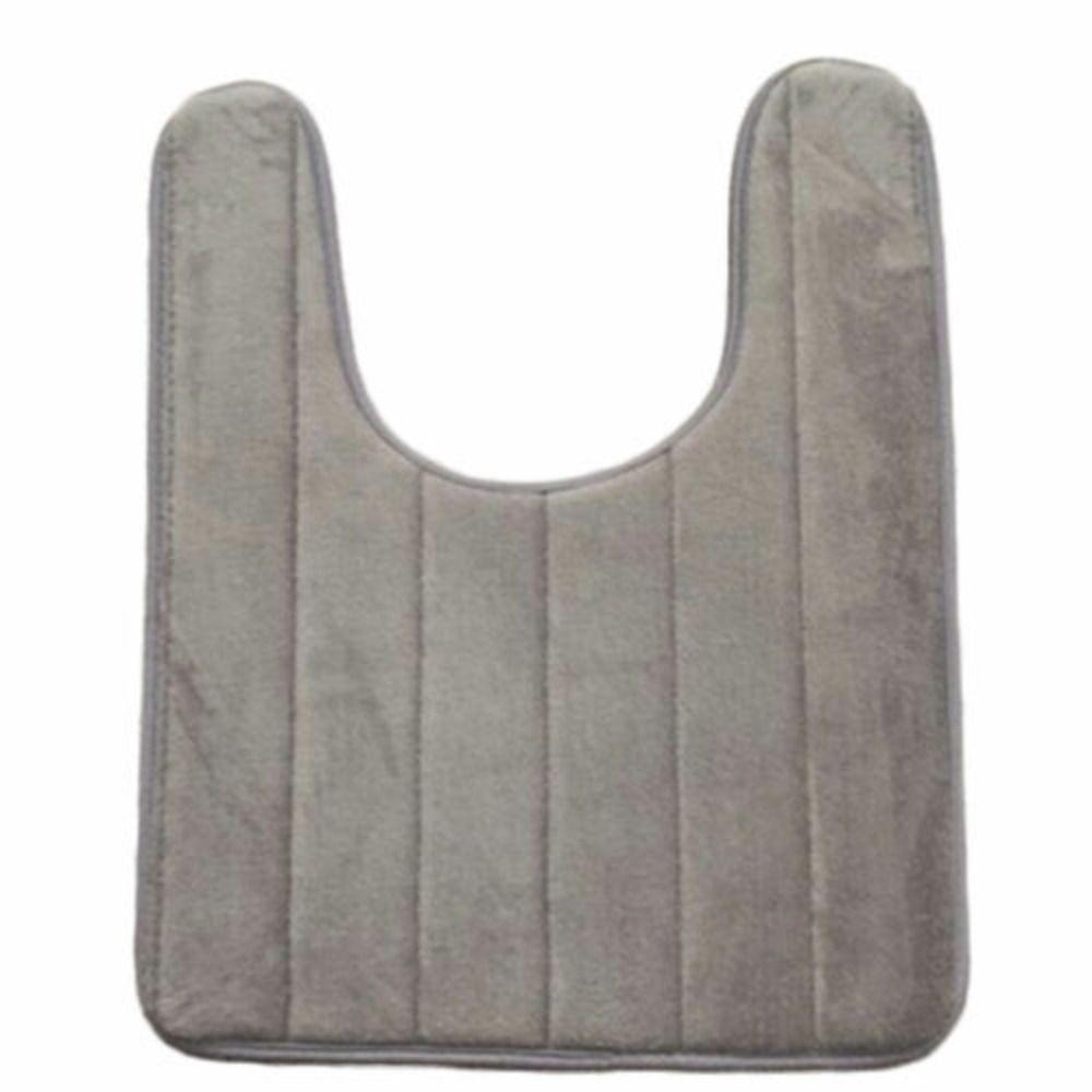 40*60cm Water Absorbing Soft Home U Shaped Non-Slip Bathroom Pad Bath Pedestal Toilet Mat