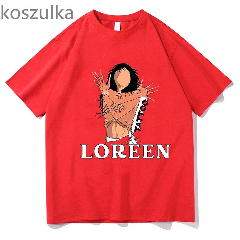 Unisex Eurovision Song Loreen tattoo Cotton Tshirt Graphic T Shirts Unisex Clothing Short Sleeve Printed T-shirt Casual T-shirt Unisex's Tops
