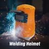 Прочный кожаный сварочный шлем с откидным стеклом, маска для защиты сварки, лицевой щиток
