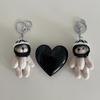 Key Buckle Helmeted Bear Keychains The Four Limbs Moves Plush Key Chain Creative   Bag Decoration